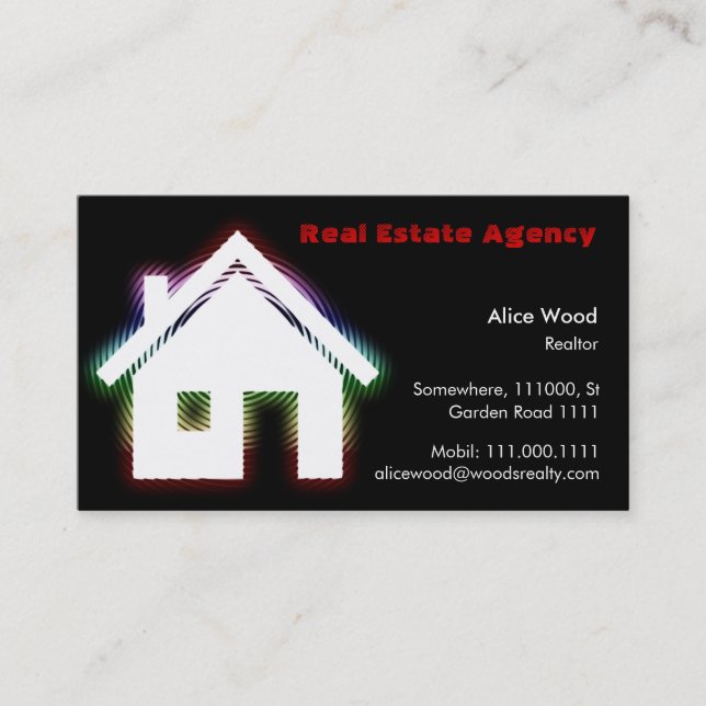 Real Estate Business Card (Front)