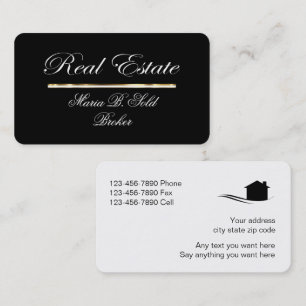 Real Estate Business Card Elegance