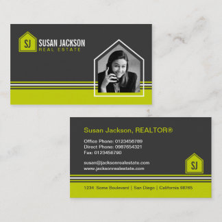 Real Estate Business Card with Photo