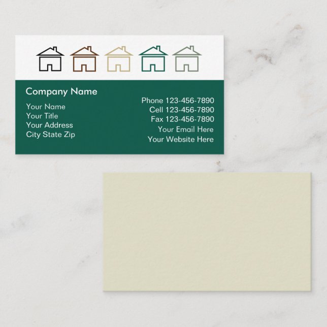 Real Estate Business Cards (Front/Back)