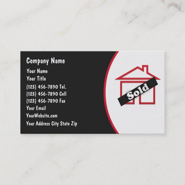 Real Estate Business Cards (Front)