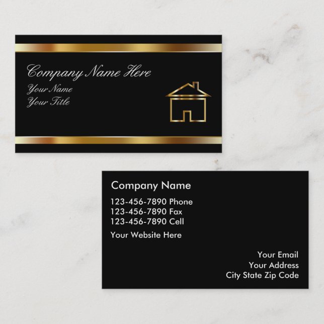 Real Estate Business Cards (Front/Back)