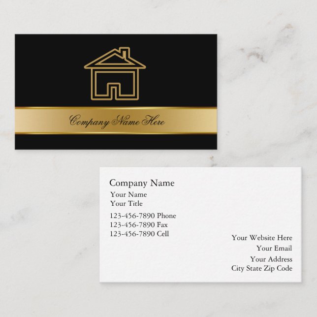 Real Estate Business Cards (Front/Back)