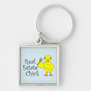 Real Estate Chick Keychain