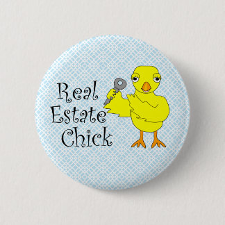 Real Estate Chick Ornament 2 Inch Round Button