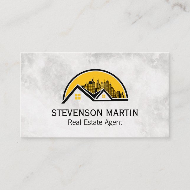 Real Estate City and Residential Business Card (Front)