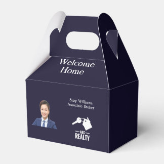 Real Estate Client Dk Blue Closing Gift Favour Box
