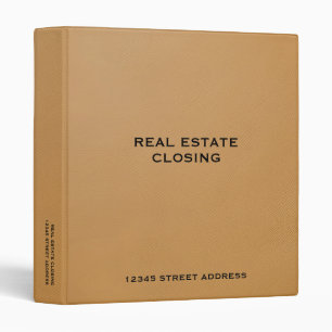 Real Estate Closing Binder