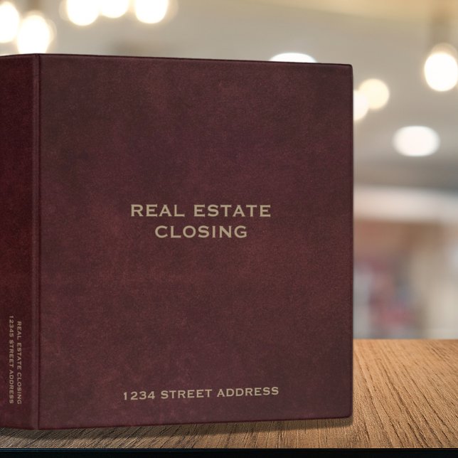 Real Estate Closing Binder (Creator Uploaded)