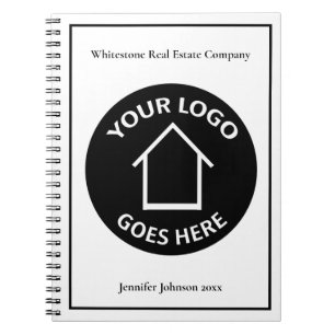 Real Estate Company Add Your Custom Logo Realtor Notebook