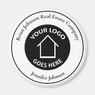 Real Estate Company Add Your Logo Modern Custom Bu Magnet
