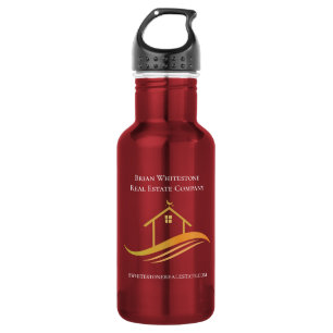 Real Estate Company Chic Gold Personalized Realtor 532 Ml Water Bottle