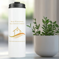 Real Estate Company Gold Logo Personalized Realtor