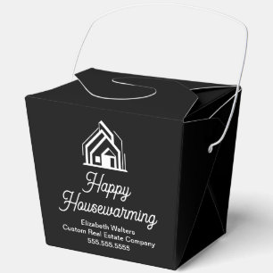 Real Estate Company Housewarming Black Fortune Favor Box