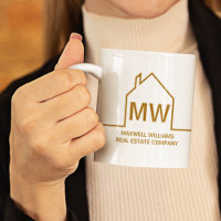 Real Estate Company Personalized Chic Gold Realtor