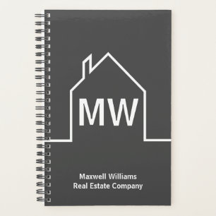 Real Estate Company Personalized Grey Realtor Planner