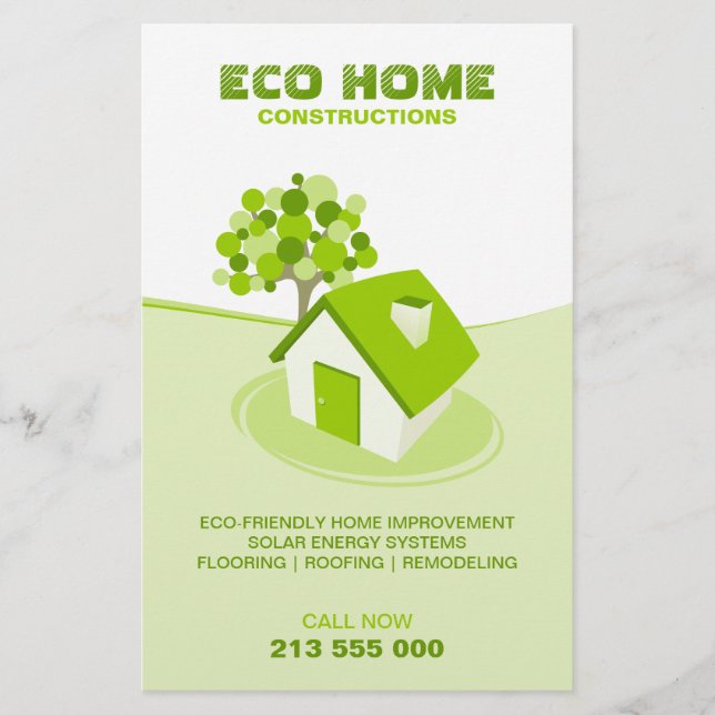 Real Estate / Construction Green Home flyer (Front)