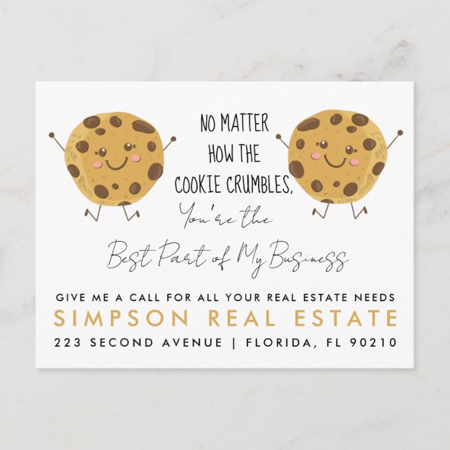 real estate COOKIE referrals Announcement (Front)