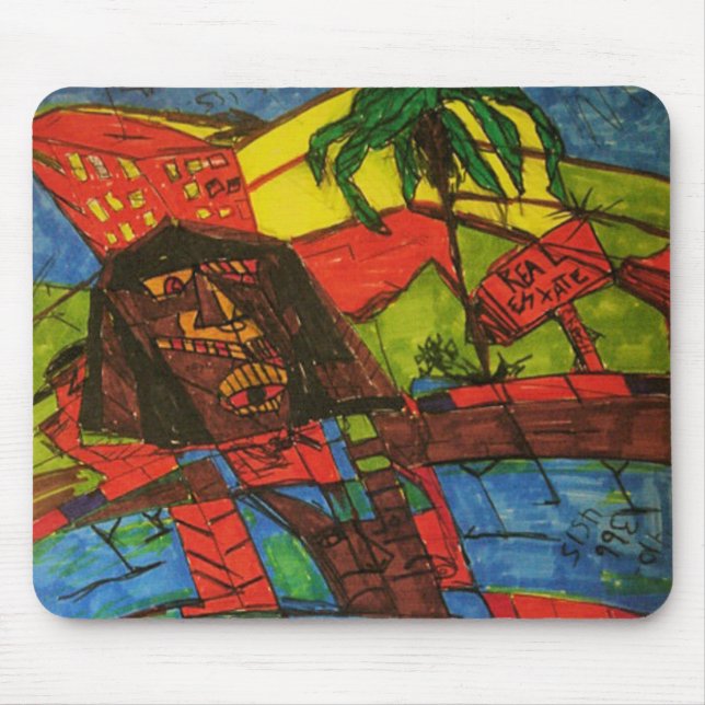 real estate crash mouse pad (Front)