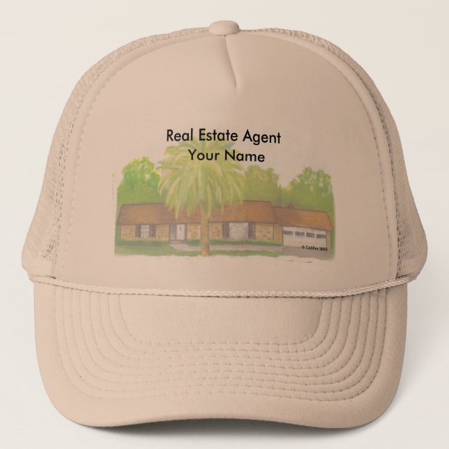 Real Estate custom name hat (Front)
