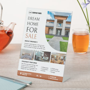 Real Estate Custom Pedestal Sign