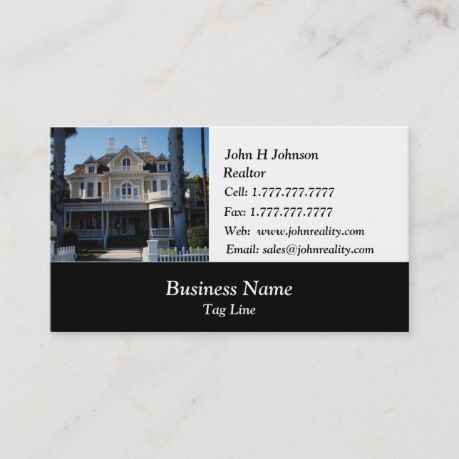 Real Estate Deluxe Business Card (Front)