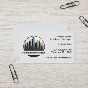 Real Estate Developer Agent Management Business Card