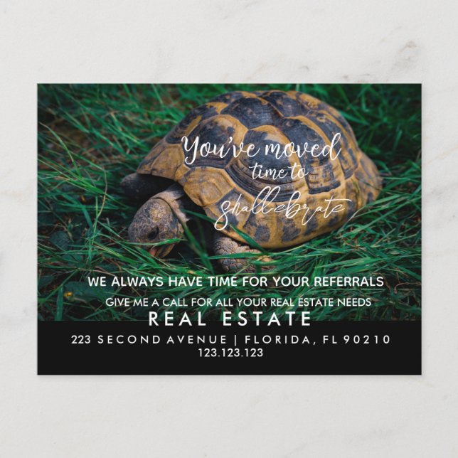 real estate Dream Home Announcement moved  Postcard (Front)