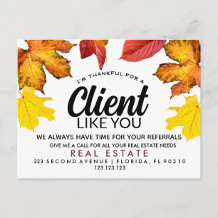 real estate FALL referrals Announcement