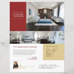 Real Estate Feature Sheet Elegant Custom Flyer<br><div class="desc">This custom-printed Elegant Real Estate Feature Sheet Flyer Template is a great way to impress potential home buyers. Customize it with your company logo or name or special messages. Match it with elegant pocket folder from this collection.</div>