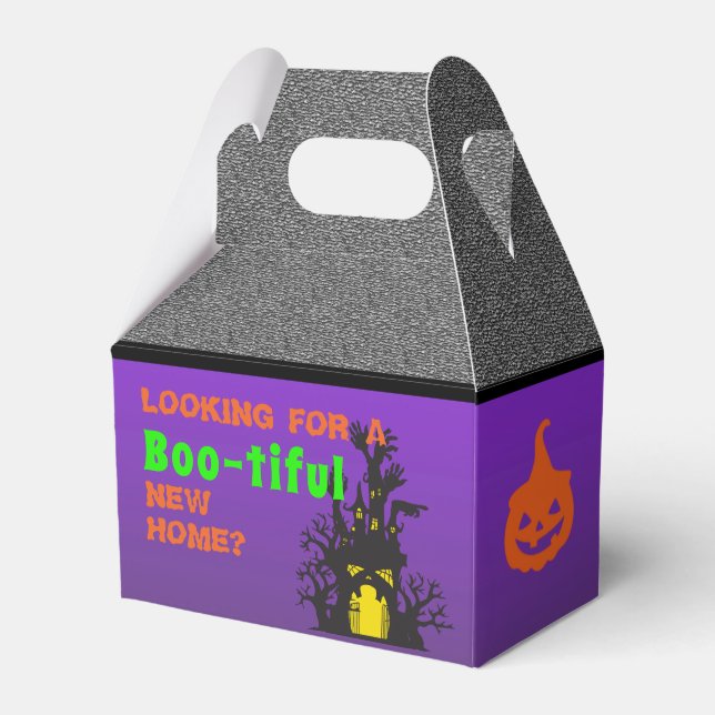 Real Estate Funny Haunted House Favor Box (Front Side)