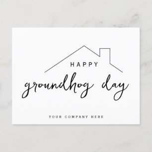 Real Estate Groundhog Day Marketing Postcard