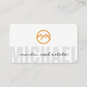 Real Estate Home Icons Business Card