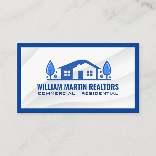 Real Estate Home Logo Business Card (Front)