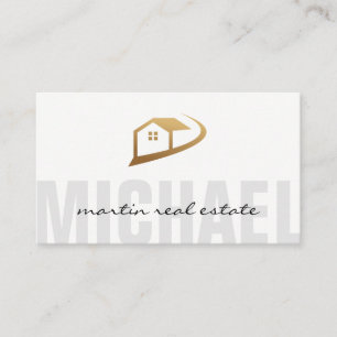 Real Estate Home   Modern Design Business Card