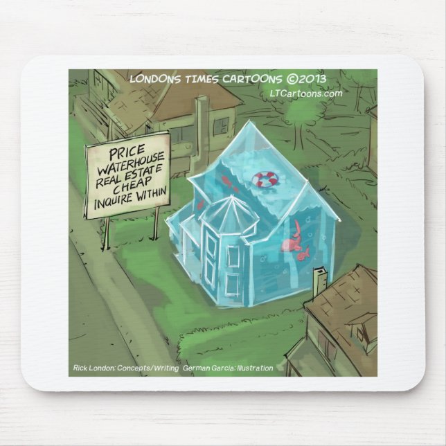 Real Estate Home Sales Nightmare Funny Mouse Pad (Front)