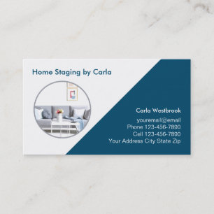 Real Estate Home Staging Services Business Card