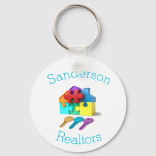 Real Estate, House and Keys, Realtor, estate agent Keychain