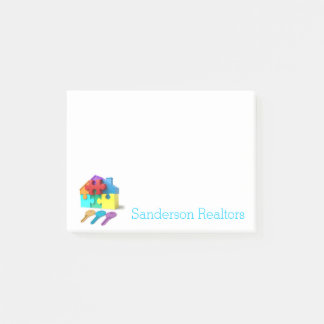 Real Estate, House and Keys, Realtor, estate agent Post-it Notes
