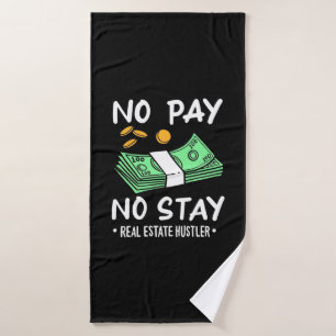 Real Estate Hustler Bath Towel