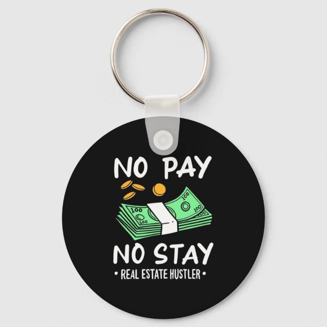 Real Estate Hustler Keychain (Front)