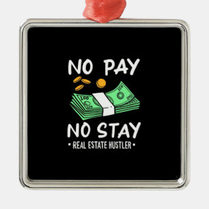 Real Estate Hustler Metal Ornament