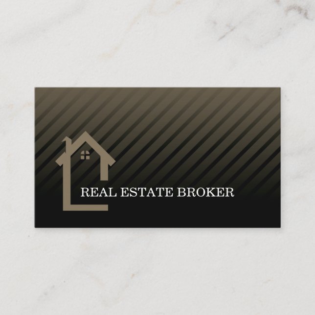 Real Estate Investor | Home Icon Business Card (Front)
