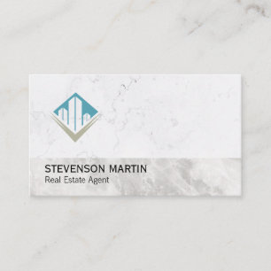 Real Estate Investor   Property Manager   Marble Business Card