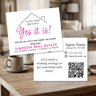 Real Estate Is Now A Good Time To Sell Postcard Flyer