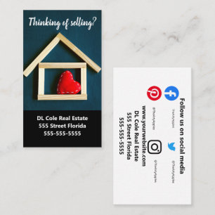Real Estate key client like you small business Card