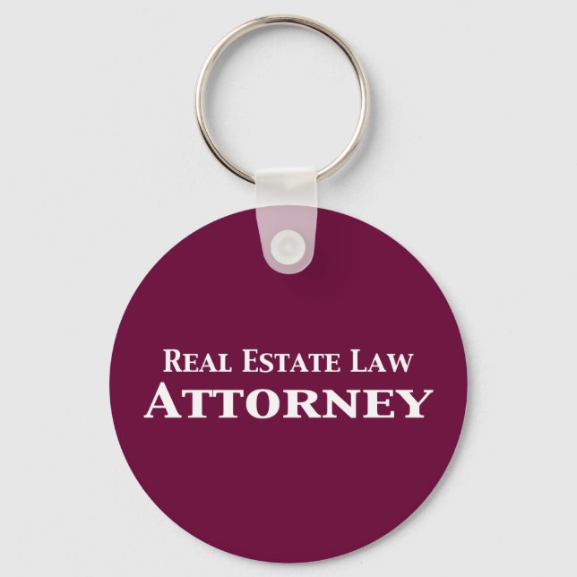 Real Estate Law Attorney Gifts Keychain (Front)