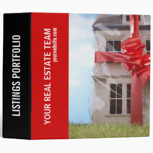 Real Estate Listings Portfolio Vinyl Binder