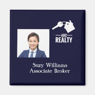 Réal Estate Logo and Photo Magnet