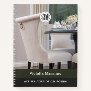 Real Estate Logo and Photo Personalized Notebooks
